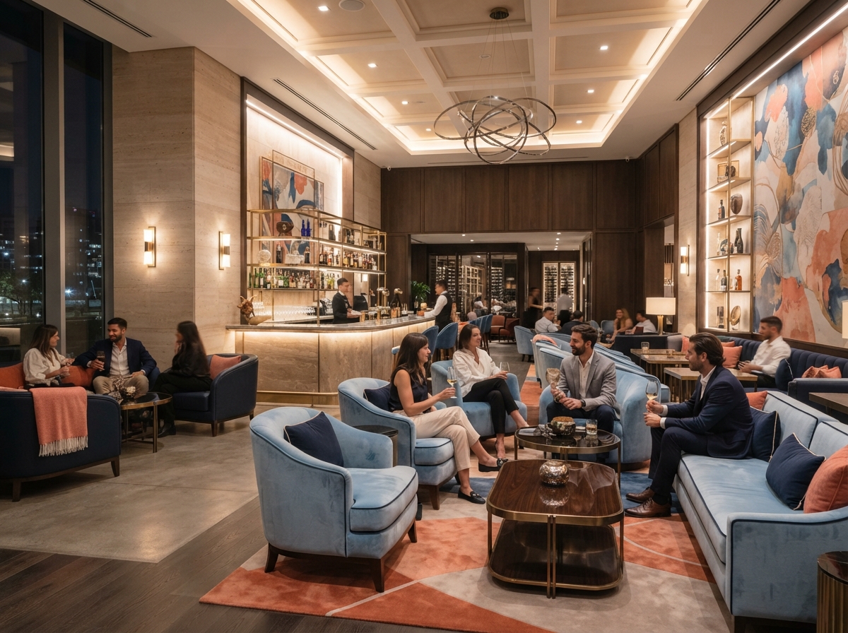 LumaPlay lounge and entertainment space