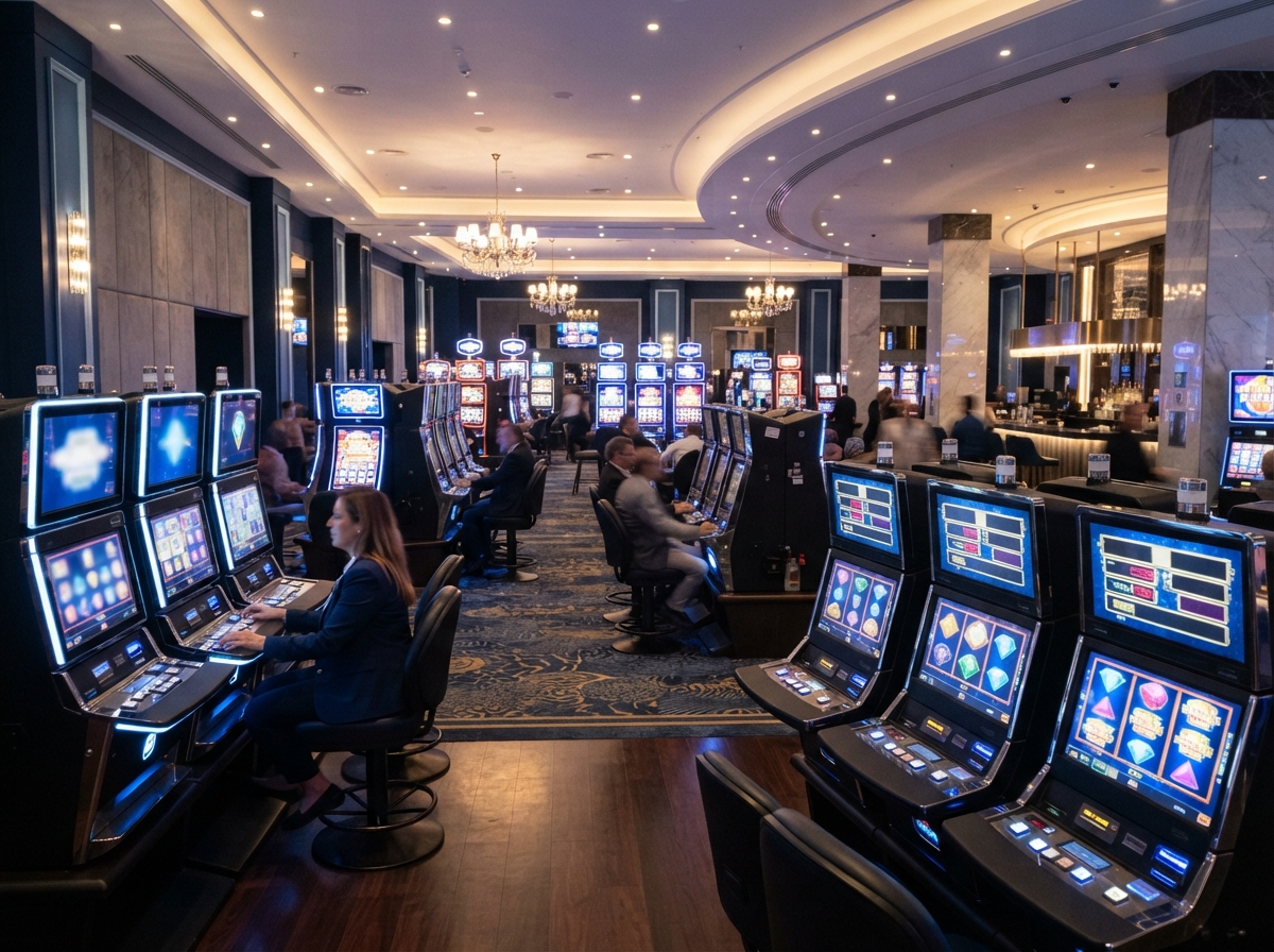 Gaming machines at a LumaPlay hall