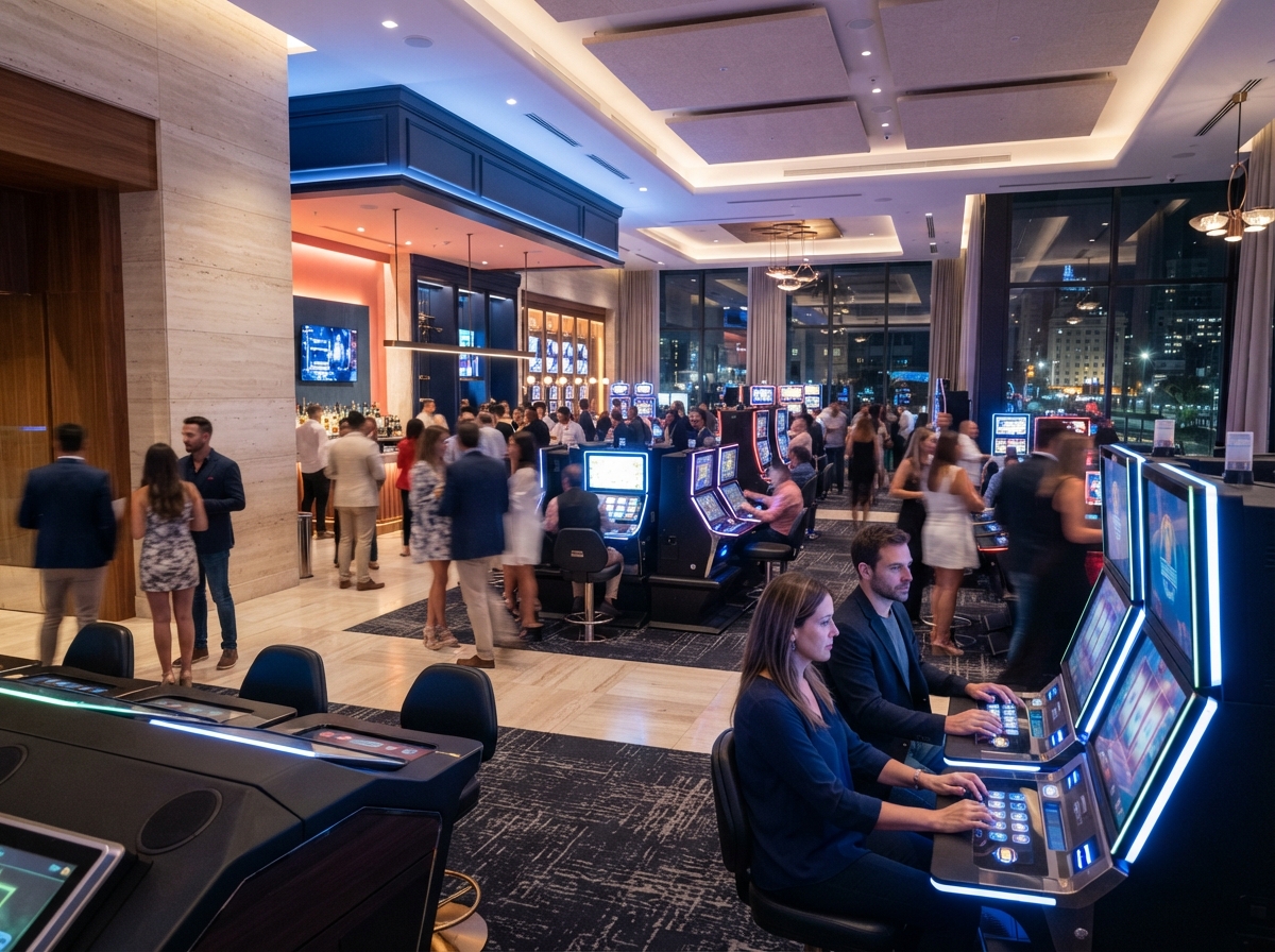 Modern LumaPlay gaming hall interior